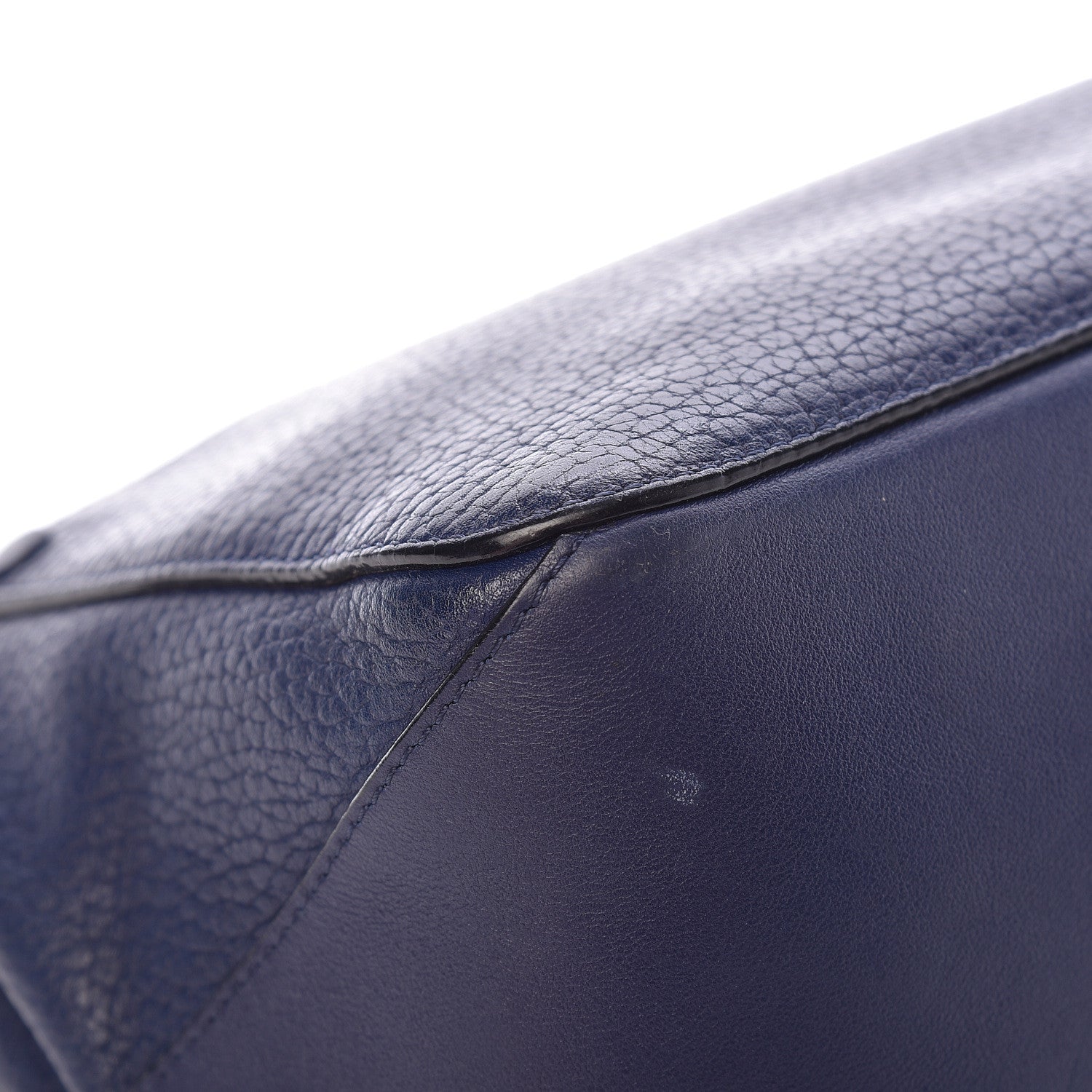 Proenza Schouler Pebbled Calfskin Double Sided PS Courier Bag Indigo 14 of 17