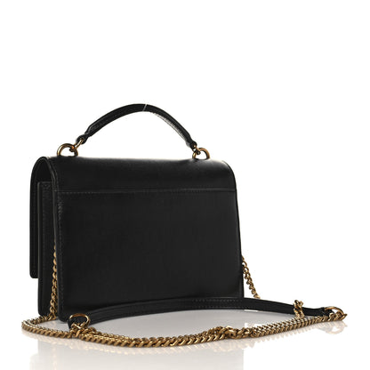 Saint Laurent Calfskin Monogram Sunset Chain Wallet Black 2 of 7