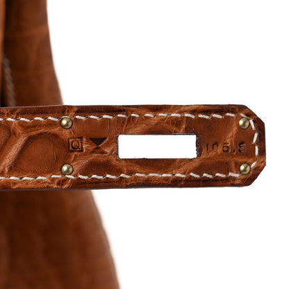 Hermes Matte Alligator Birkin 35 Fauve 7 of 11