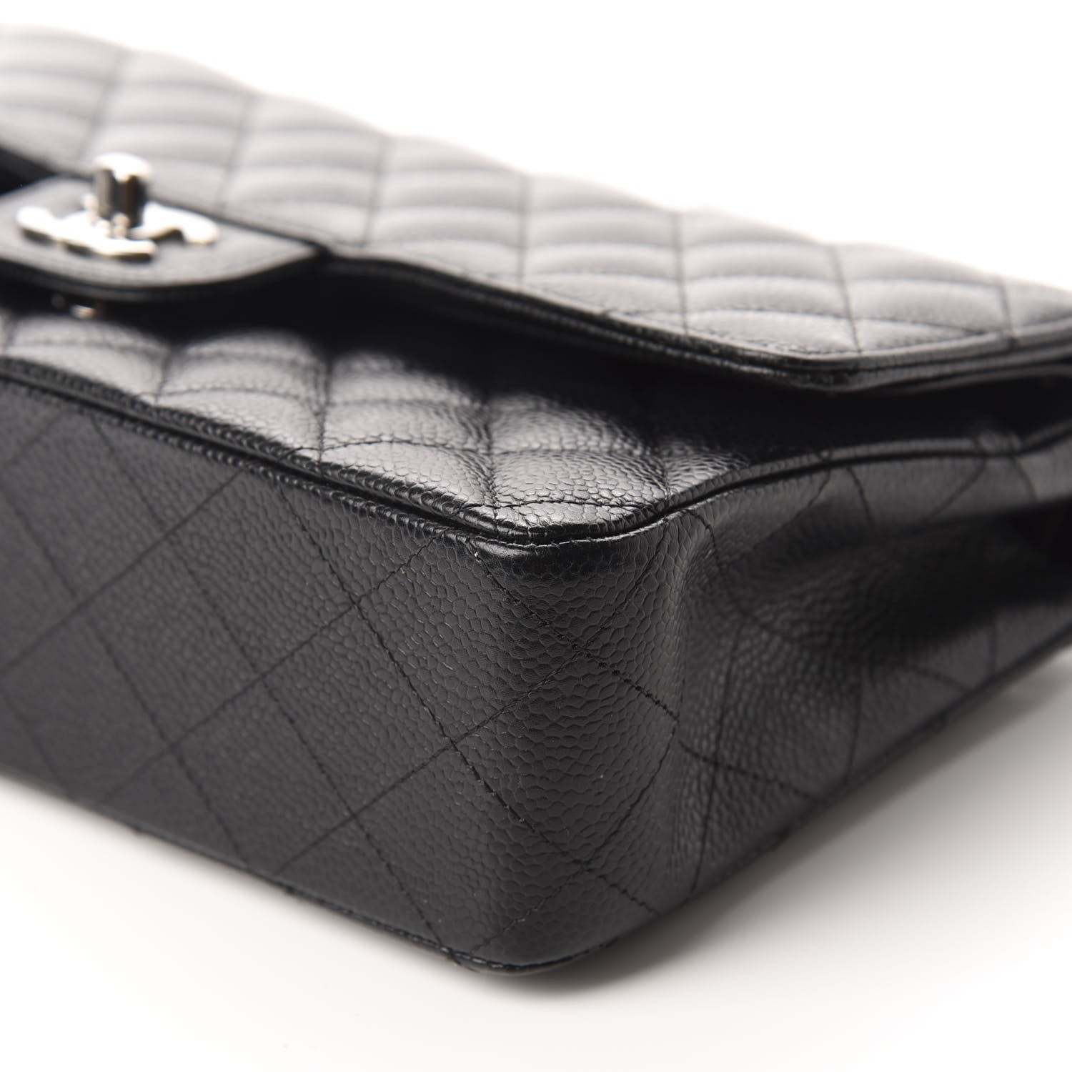 Chanel Caviar Quilted Medium Double Flap Black 7 of 13