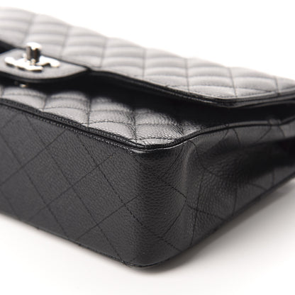 Chanel Caviar Quilted Medium Double Flap Black 7 of 13