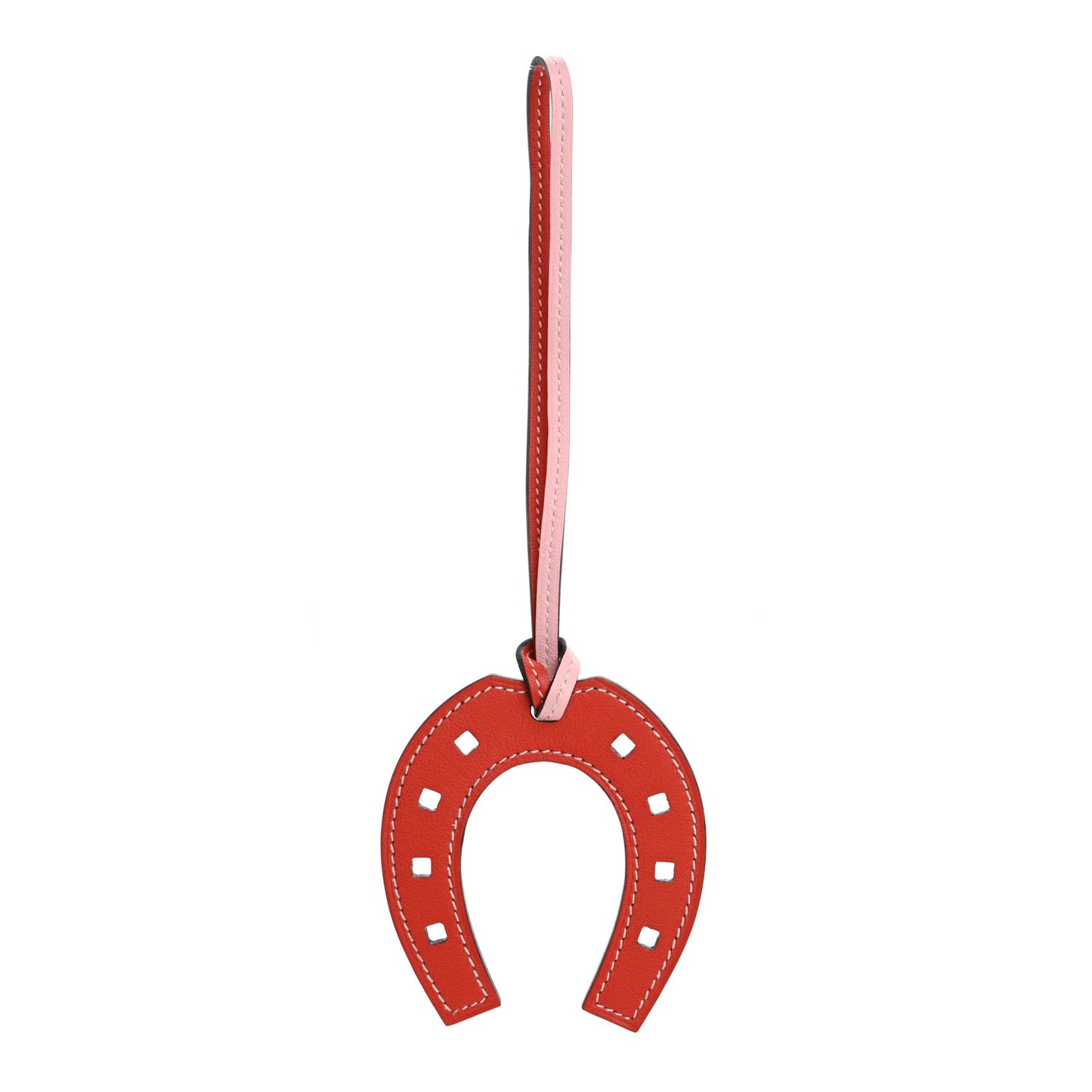 Swift Paddock Horseshoe Bag Charm Rose Sakura Vermillion