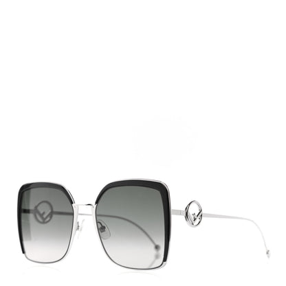 Fendi Metal Acetate F is Fendi Square Sunglasses FF 0294/S Silver 1 of 4