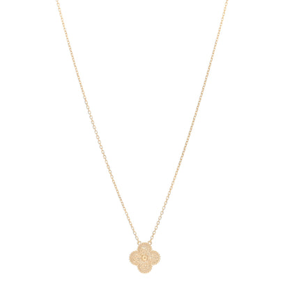 Van Cleef & Arpels 18K Yellow Gold Vintage Alhambra Pendant Necklace 1 of 5