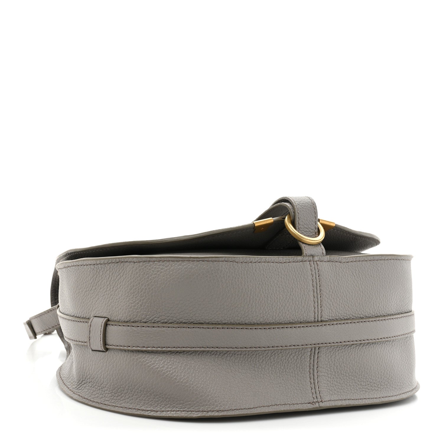 Chloe Calfskin Medium Marcie Round Crossbody Bag Cashmere Grey 4 of 11
