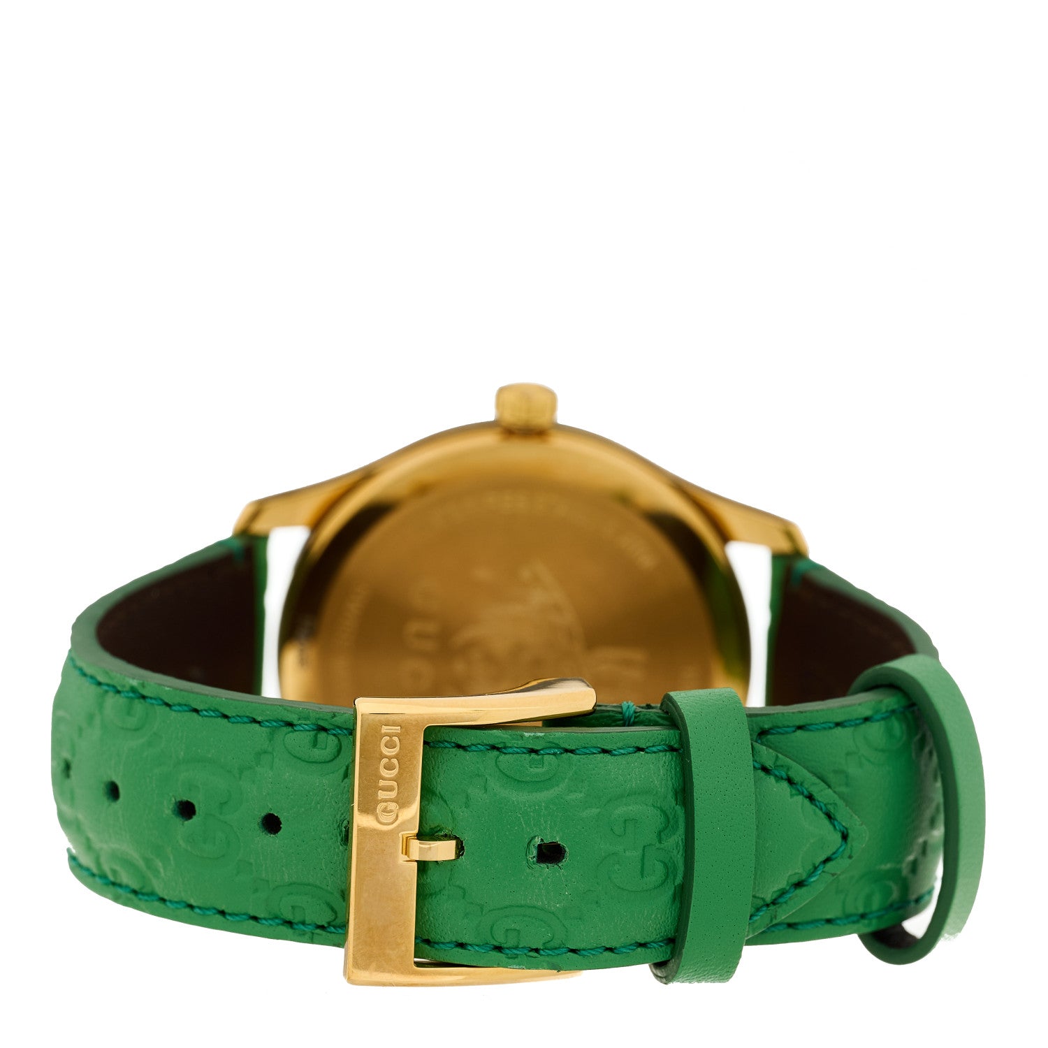Gucci Stainless Steel Calfskin 38mm G-Timeless Quartz Watch Green 3 of 5