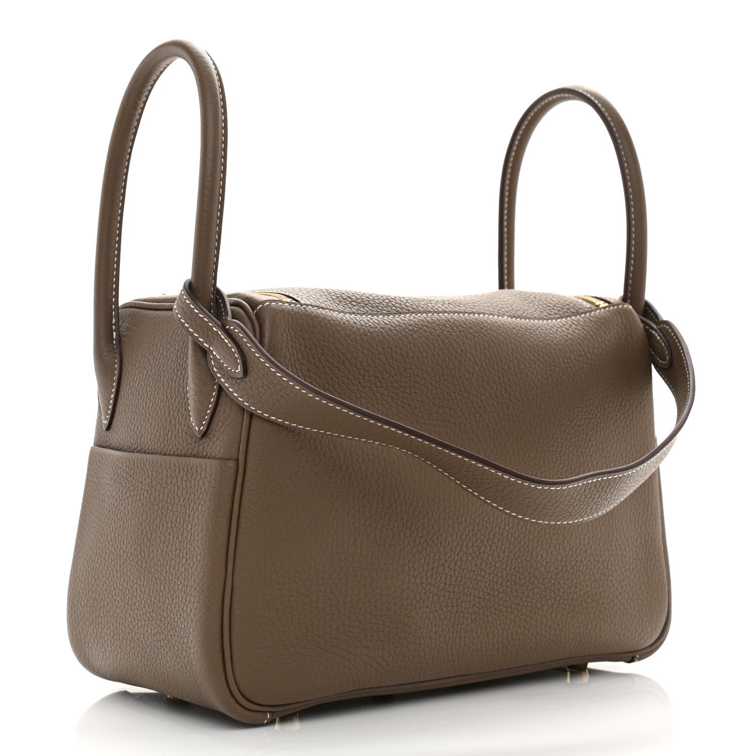 Hermes Taurillon Clemence Lindy 26 Etoupe 3 of 10