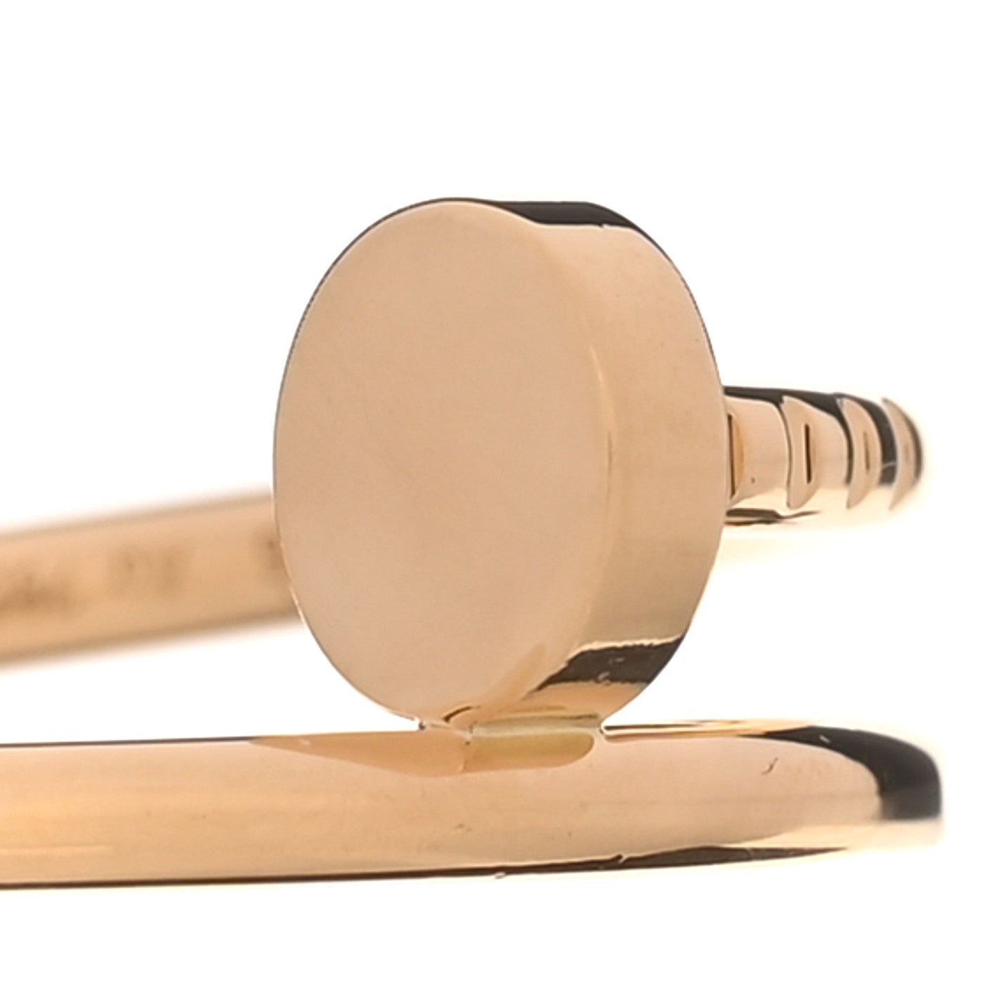 Cartier 18K Yellow Gold Small Juste Un Clou Ring 53 6.5 4 of 6