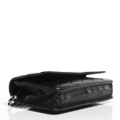 Chanel Lambskin Quilted Wallet on Chain WOC Black 4 of 8
