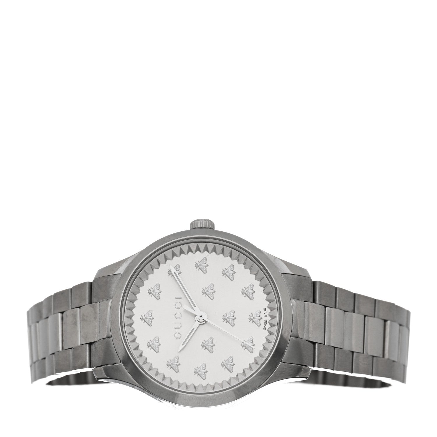 Gucci Stainless Steel 32mm G-Timeless Bee Quartz Watch 2 of 4