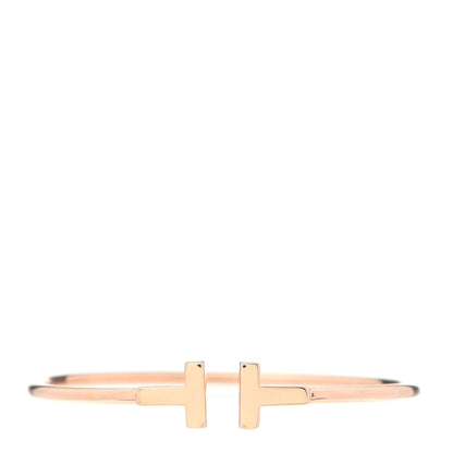 Tiffany 18K Rose Gold T Wire Bracelet 1 of 5
