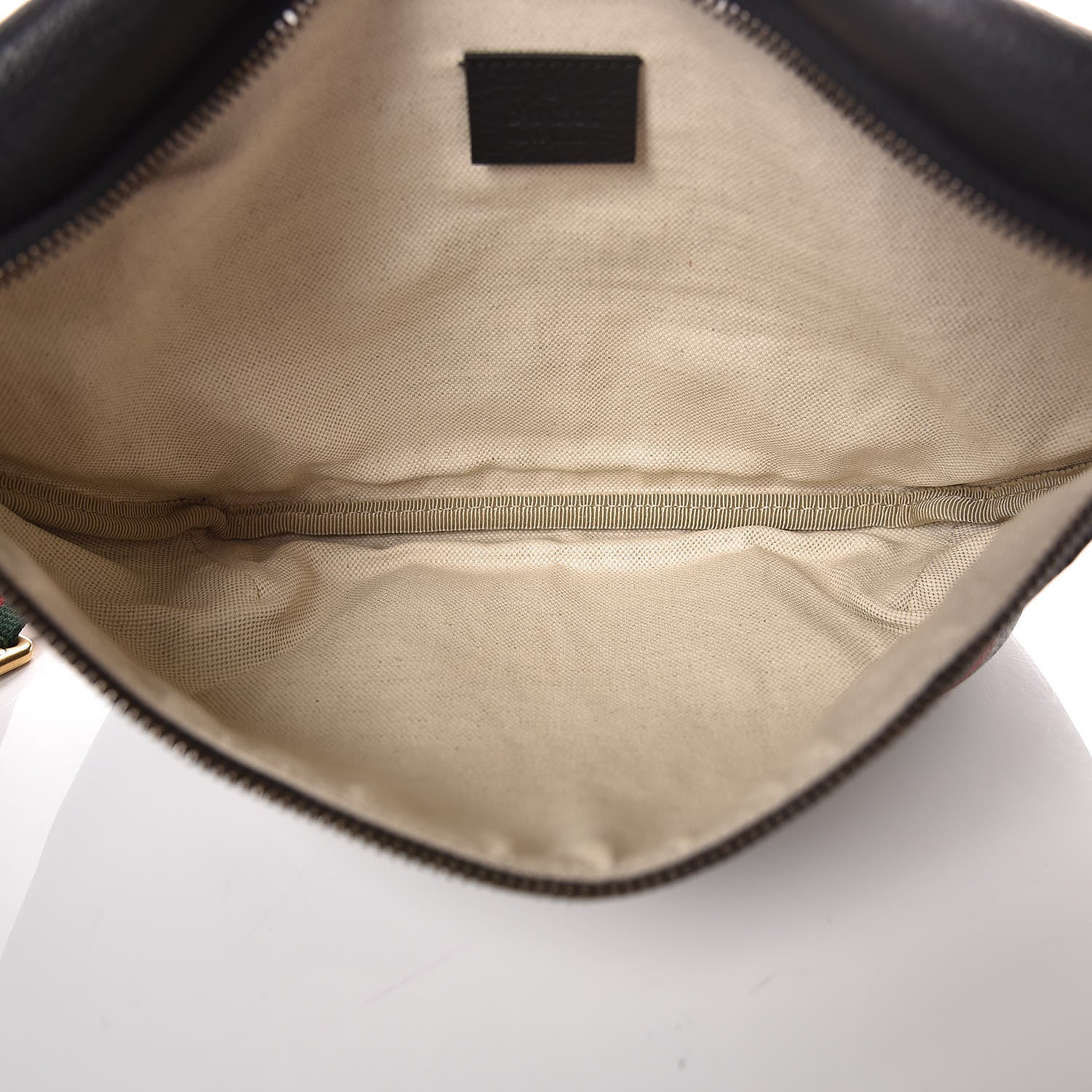 Gucci Grained Calfskin Logo Belt Bag Black 5 of 9