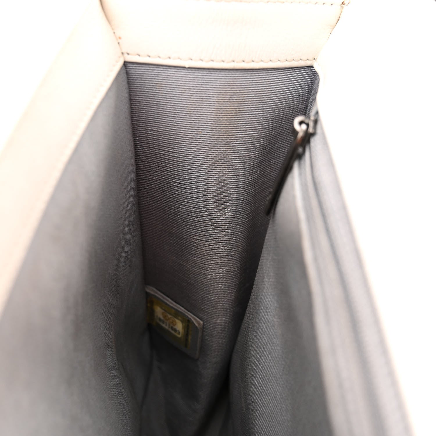 Chanel Calfskin Double Stitch New Medium Boy Flap White 11 of 20