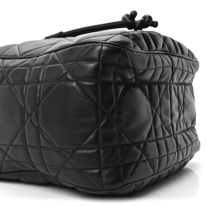 Christian Dior Calfskin Macrocannage Medium D-Motion Bag Black 9 of 10