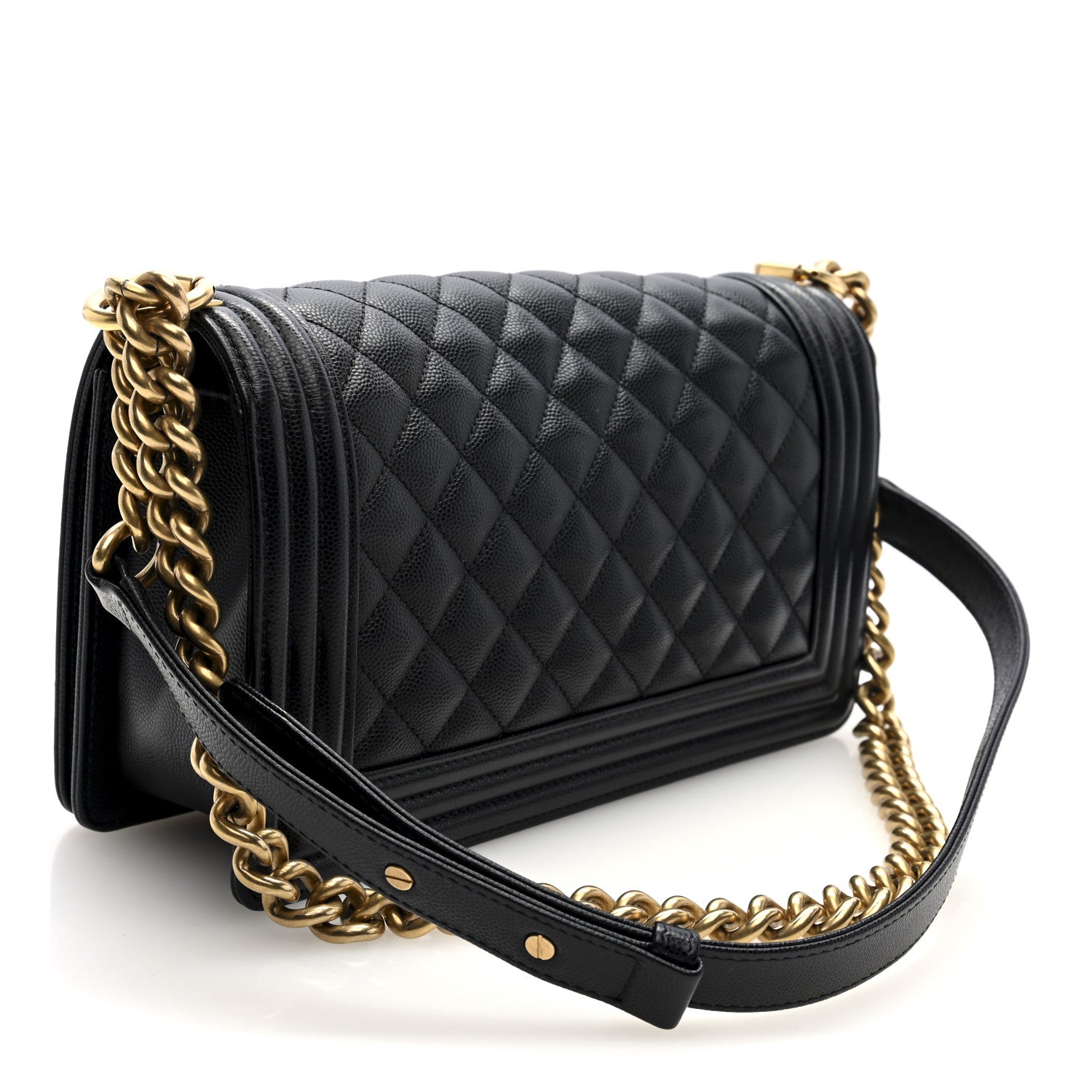 Chanel Caviar Quilted Medium Boy Flap Black 3 of 10