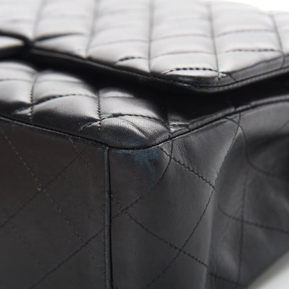 Chanel Lambskin Quilted Maxi Double Flap Black 10 of 19
