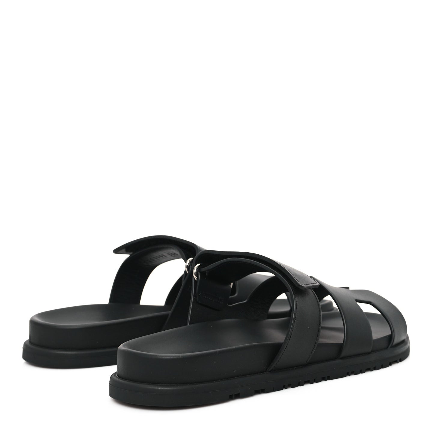 Calfskin Womens Chypre Sandals 38.5 Black