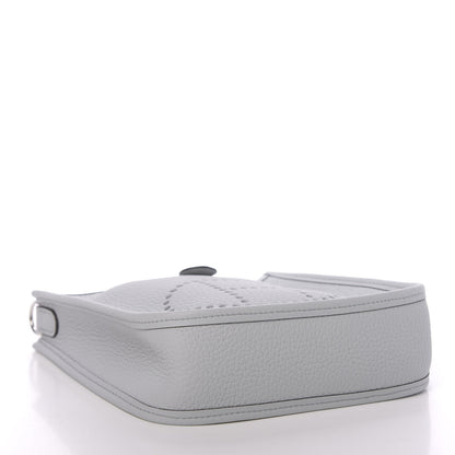 Hermes Taurillon Clemence Amazone Evelyne TPM Bleu Pale Indigo 4 of 11
