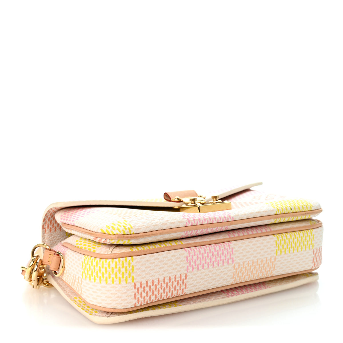 Louis Vuitton Damier Giant Pochette Metis East West Peach 4 of 10