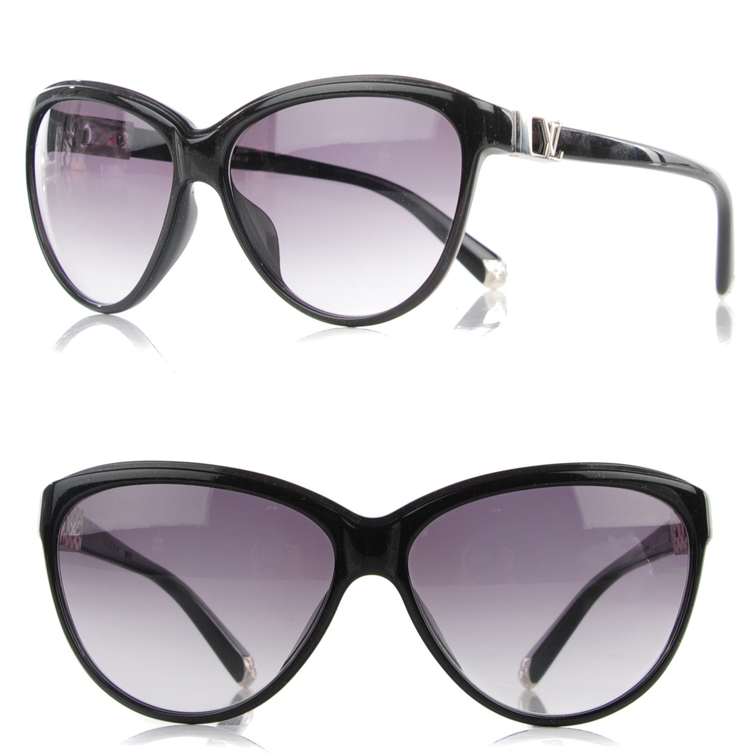 Louis Vuitton Rose Z0335E Sunglasses Black Glitter 1 of 8