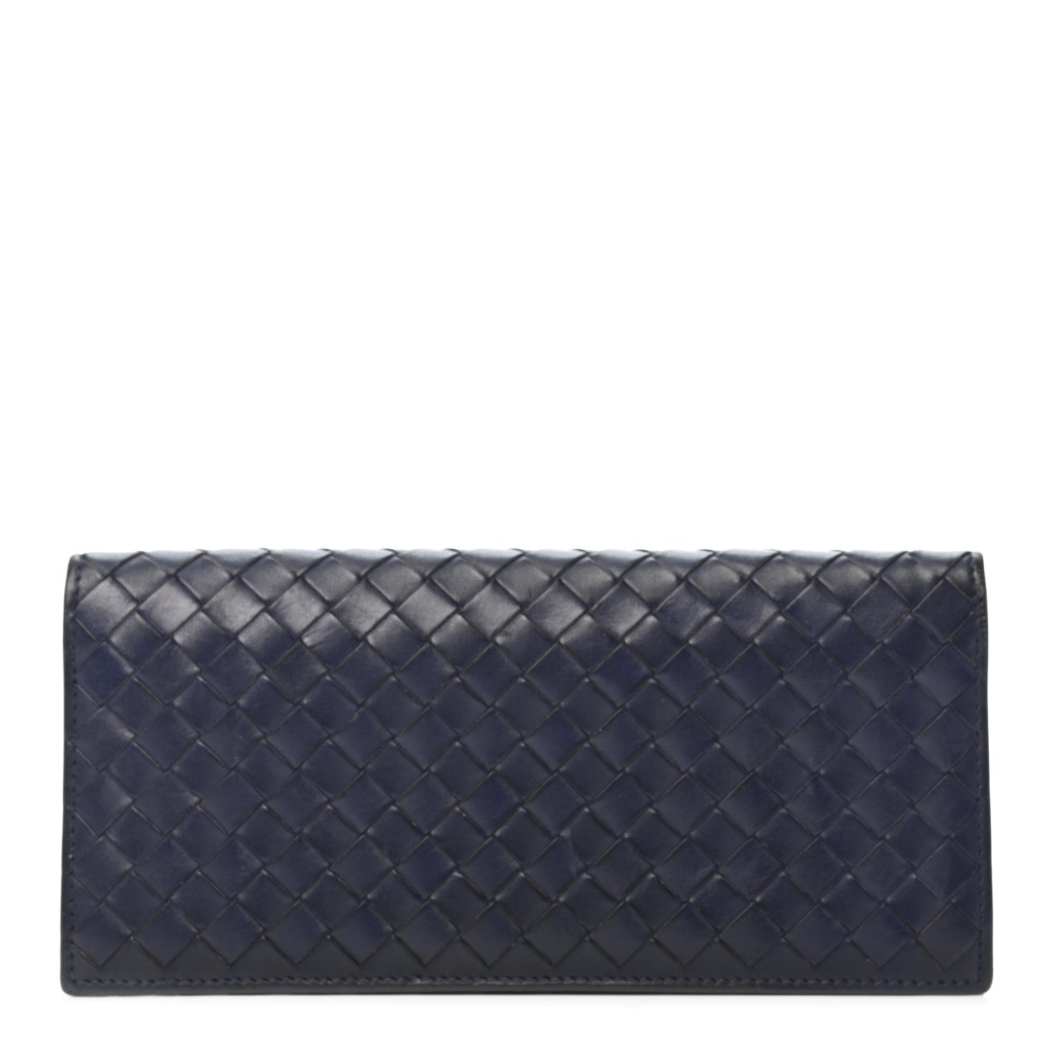 Bottega Veneta Nappa Intrecciato Long Bi-Fold Wallet Atlantic 1 of 7