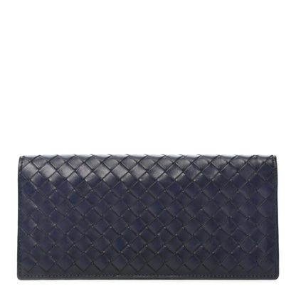 Bottega Veneta Nappa Intrecciato Long Bi-Fold Wallet Atlantic 1 of 7