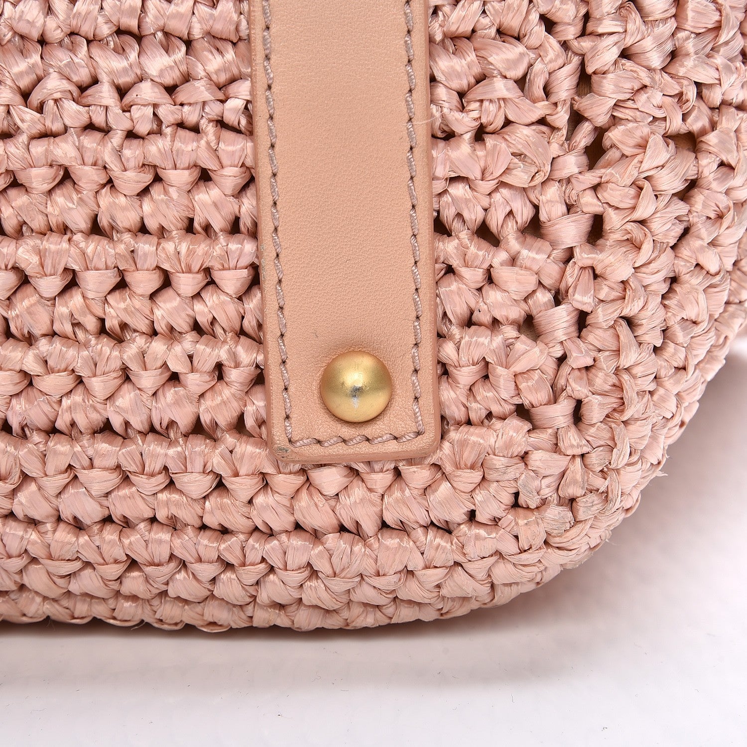 Chanel Straw Raffia Tote Pink 14 of 16