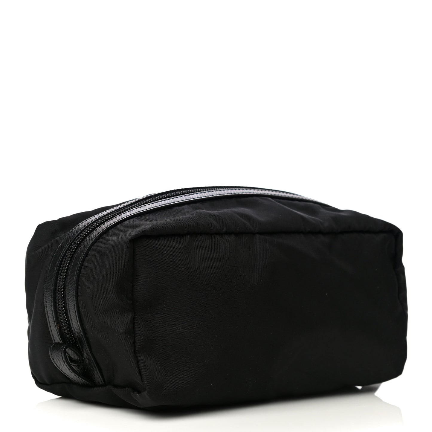 Nylon Saffiano Toiletry Case Nero Black