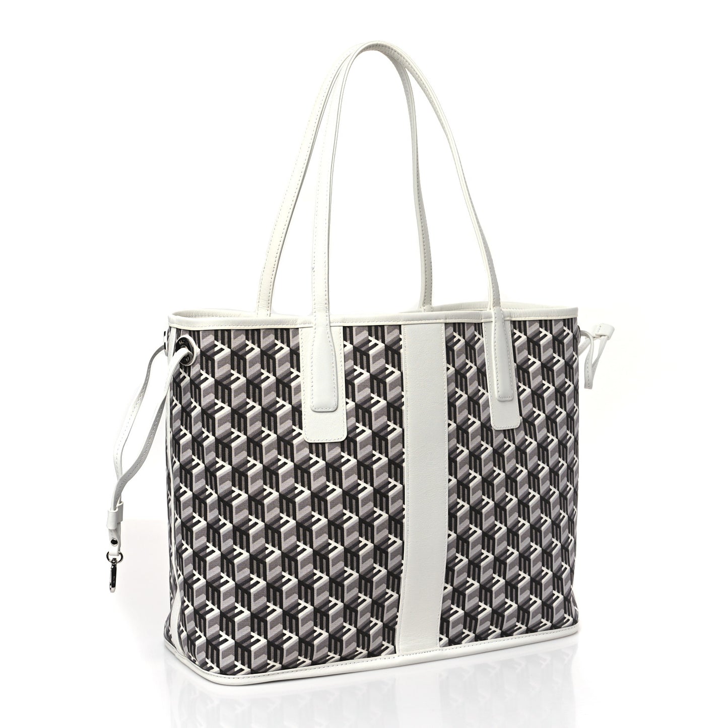 Visetos Medium Liz Reversible Shopper Tote White