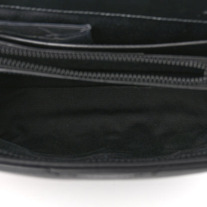 Saint Laurent Calfskin Y Quilted Monogram Monochrome Small Loulou Chain Satchel Black 5 of 10