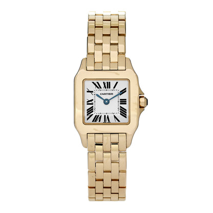 Cartier 18K Yellow Gold 20mm Santos Demoiselle Quartz Watch 1 of 4