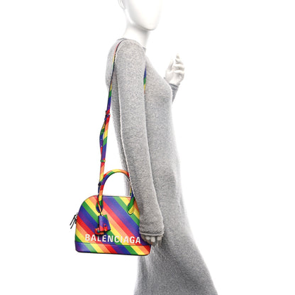 Balenciaga Smooth Calfskin Logo Rainbow S Ville Top Handle Bag Multicolor 3 of 11