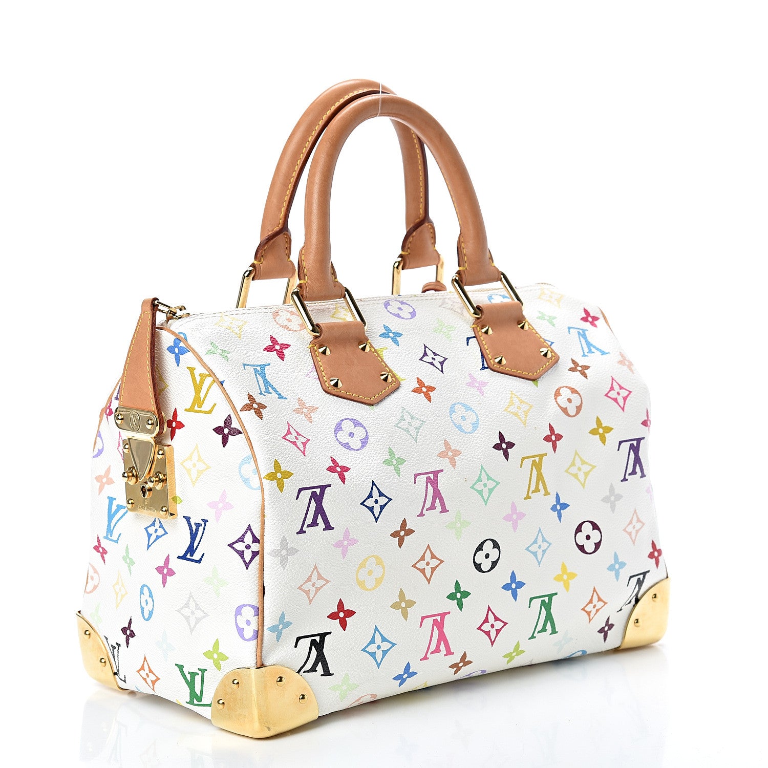 Louis Vuitton Monogram Multicolor Speedy 30 White 2 of 19
