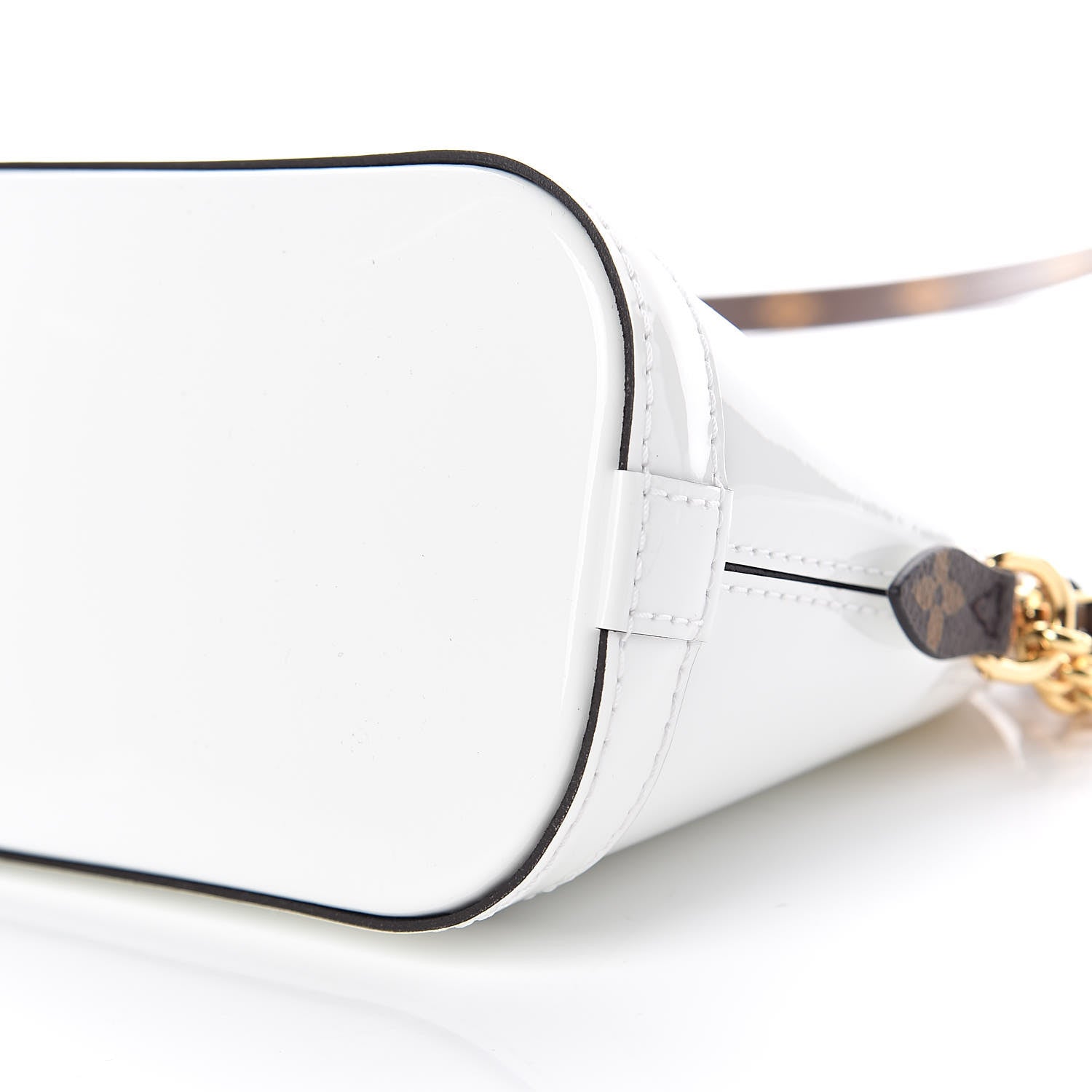 Louis Vuitton Patent Monogram Alma Mini Snow 12 of 13