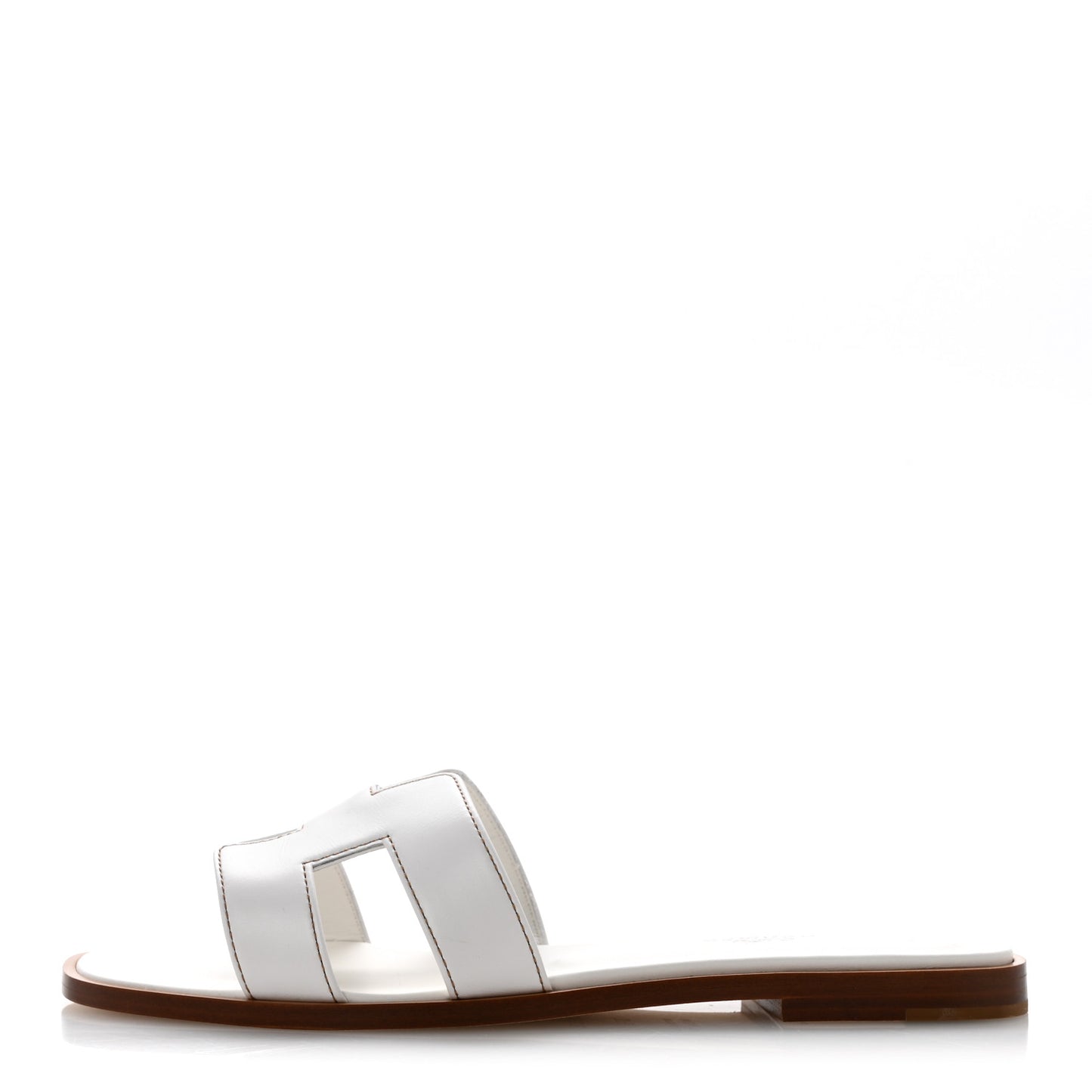 Box Calfskin Oran Sandals 37.5 White