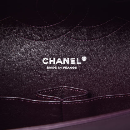 Chanel Lambskin Quilted Jumbo Double Flap Purple 6 of 7