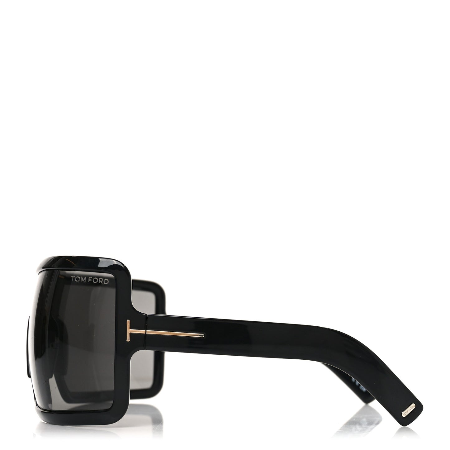 Acetate Parker Square Shield Sunglasses TF1118 Black