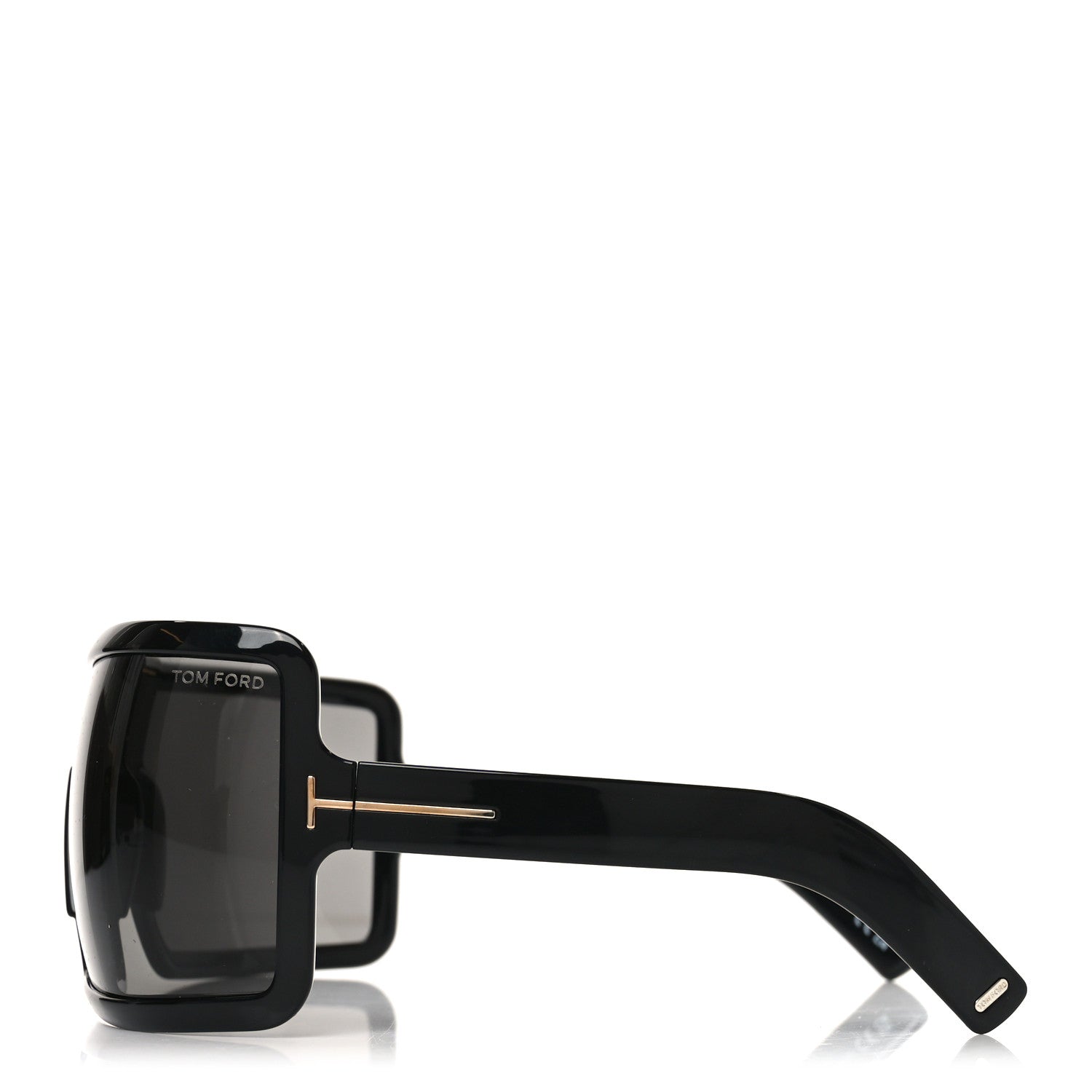 Tom Ford Acetate Parker Square Shield Sunglasses TF1118 Black 3 of 7
