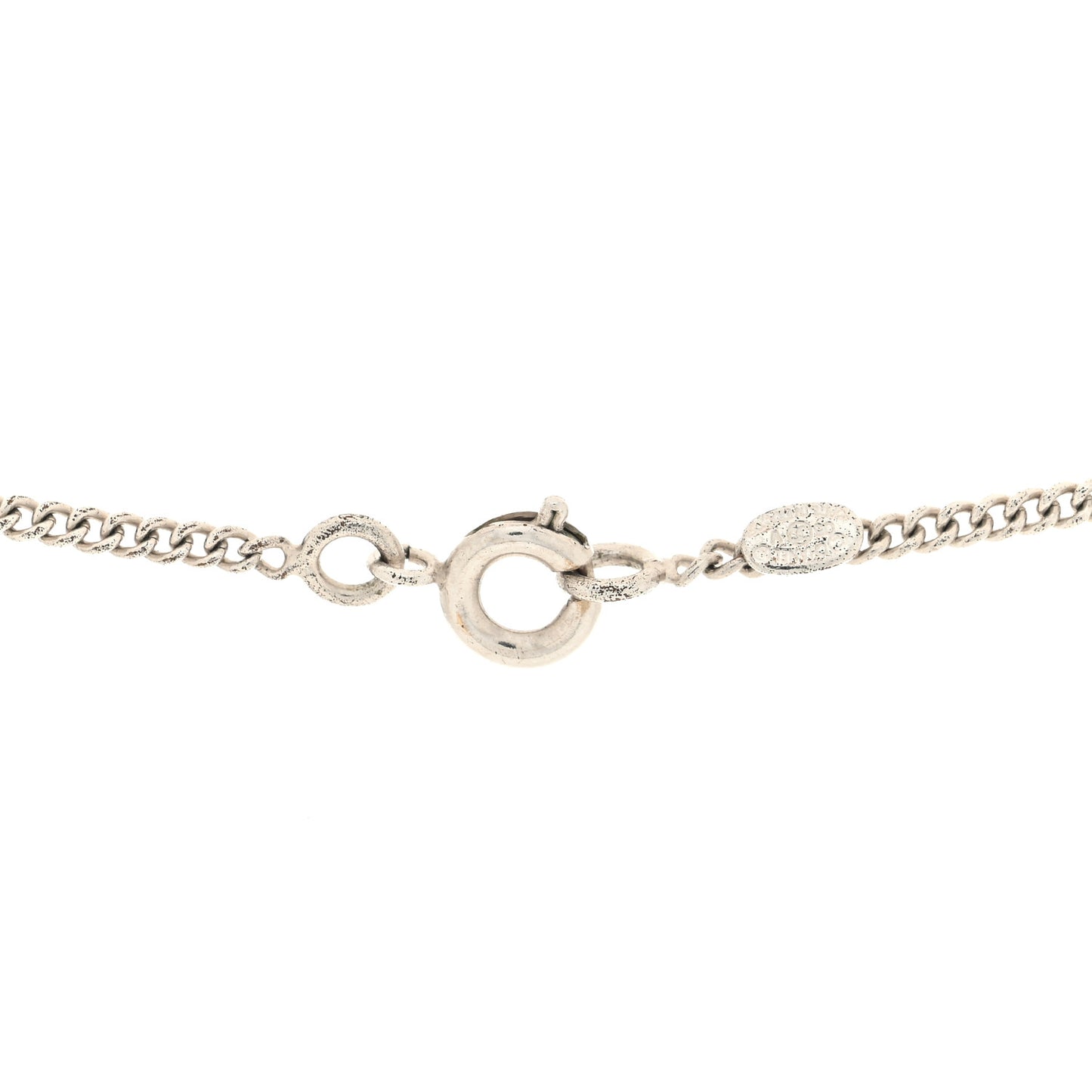 Crystal Timeless CC Necklace Silver