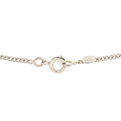 Chanel Crystal Timeless CC Necklace Silver 4 of 4