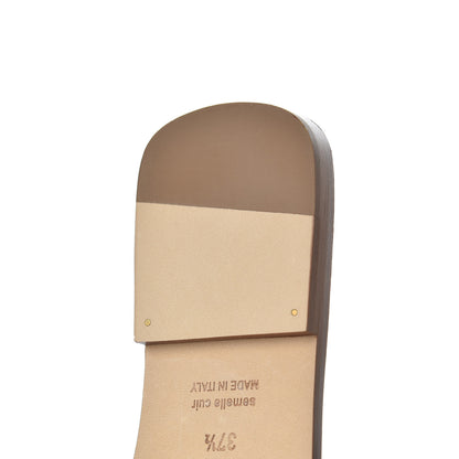 Hermes Denim Canvas Oran Sandals 37.5 Bleu Clair 10 of 13