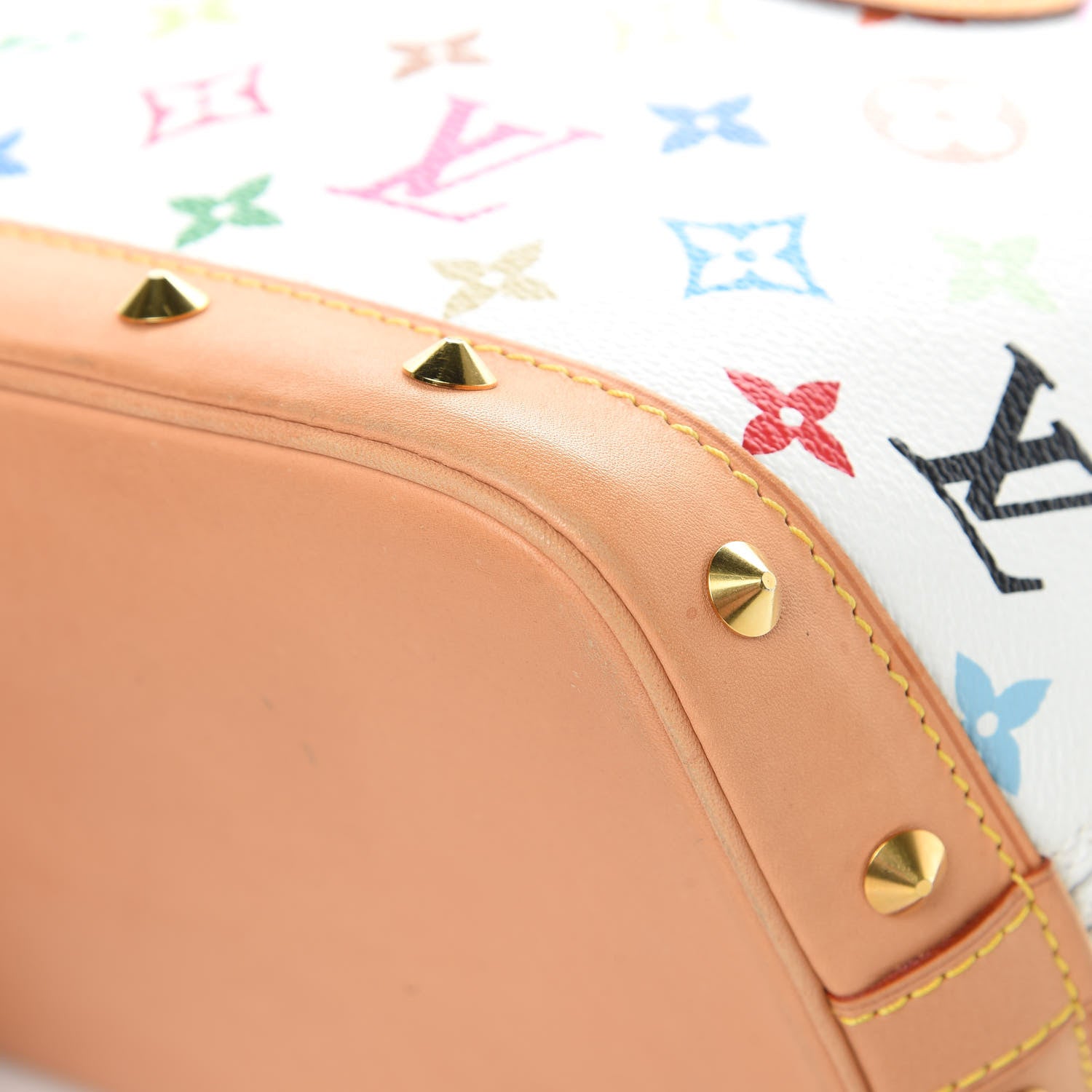 Louis Vuitton Monogram Multicolor Alma White 10 of 17