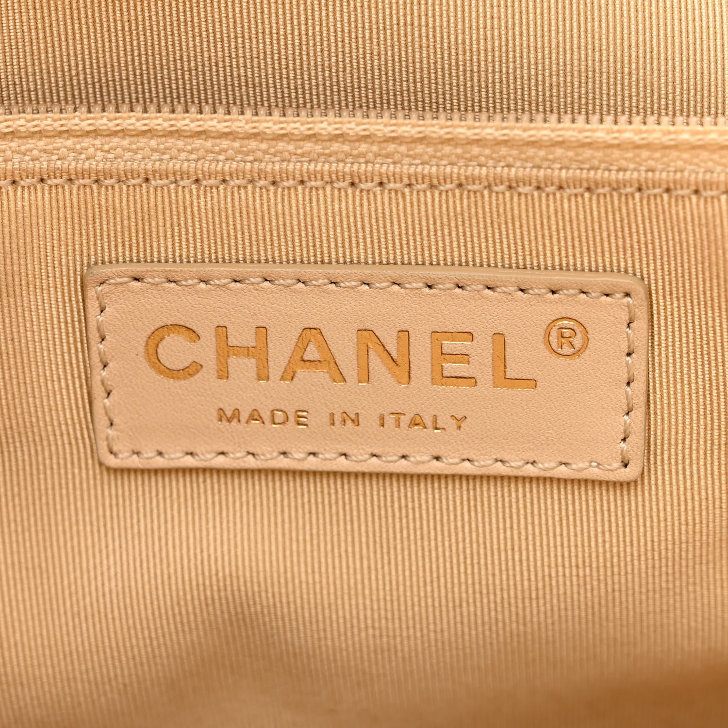 Chanel Calfskin Cerf Executive Shopper Tote Light Beige 8 of 19