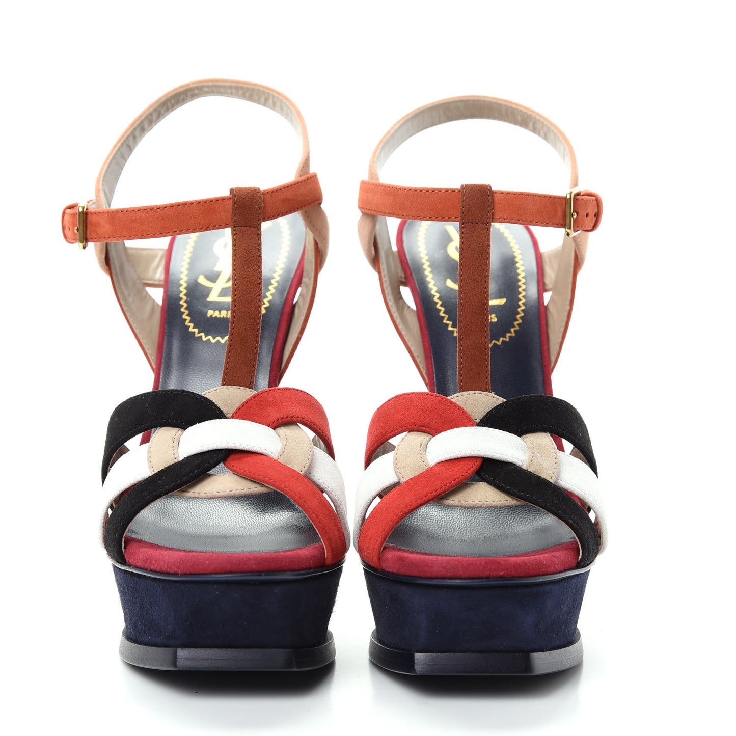 Suede Tribute 105 Platform Sandals 36 Multicolor