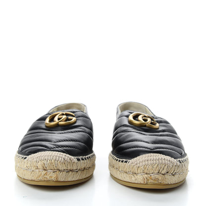 Gucci Nappa Matelasse GG Marmont Espadrilles 40 Black 3 of 9