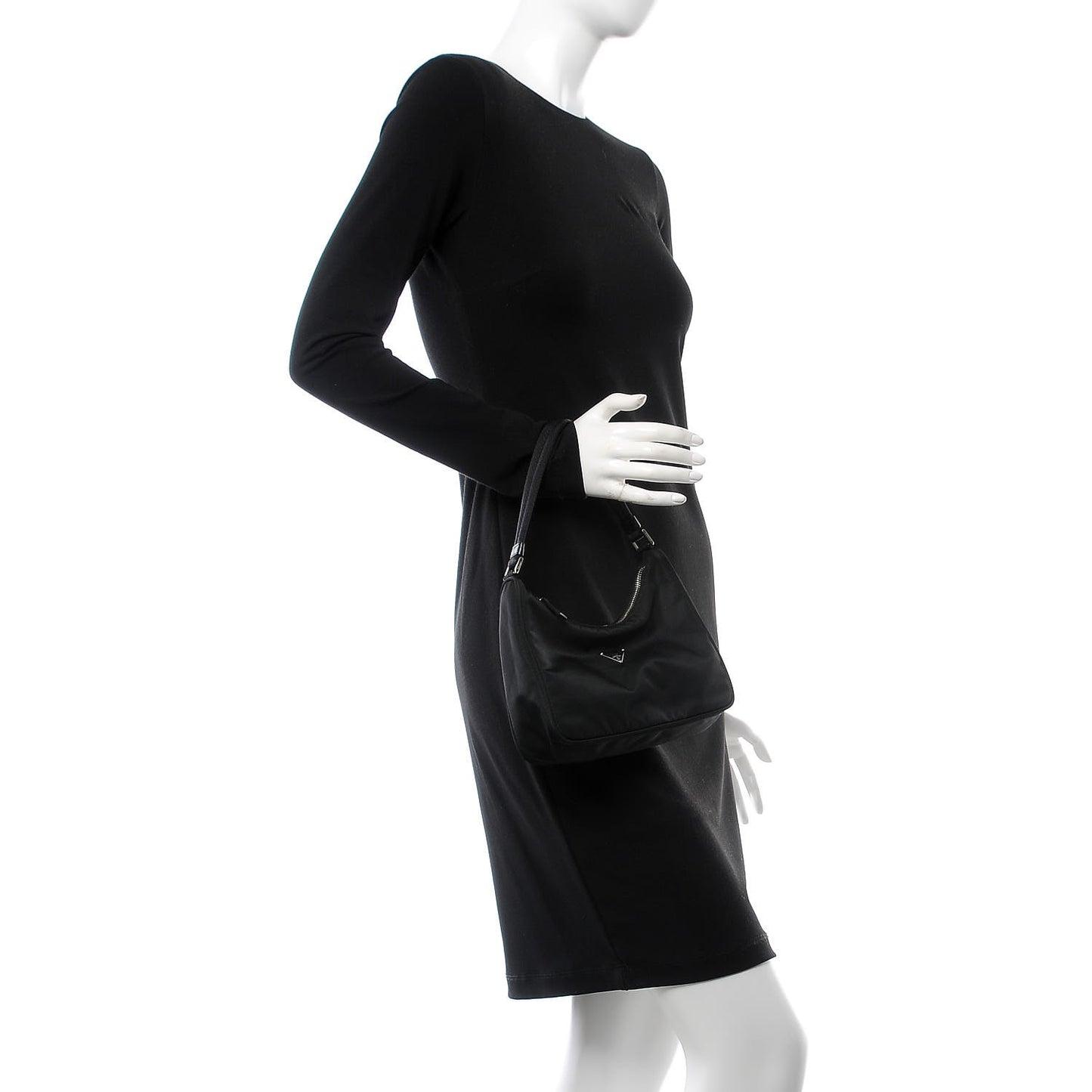 Tessuto Nylon Small Shoulder Bag Nero Black