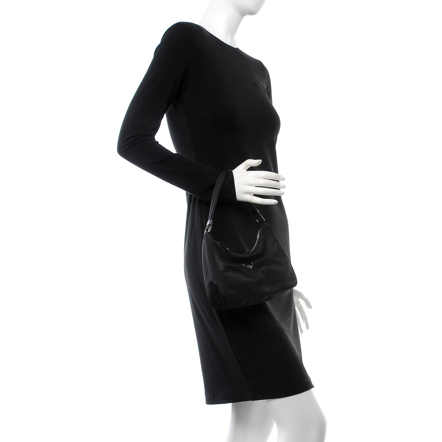 Prada Tessuto Nylon Small Shoulder Bag Nero Black 2 of 7