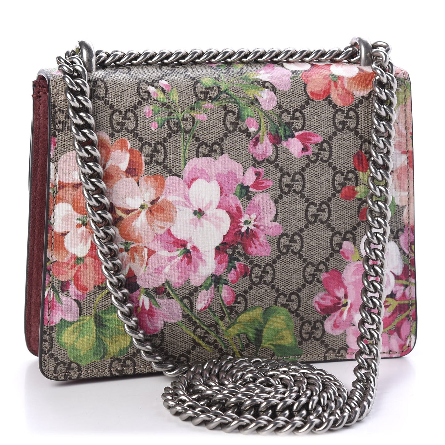 GG Supreme Monogram Blooms Mini Dionysus Shoulder Bag Beige Multicolor Dry Rose
