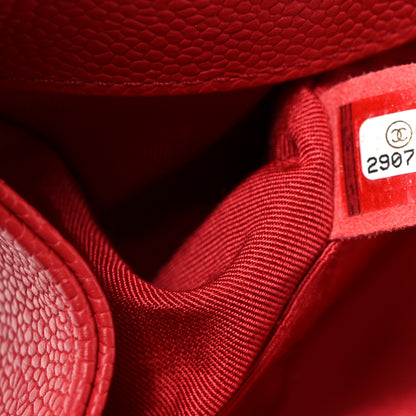 Chanel Caviar Quilted Medium Boy Flap Red 7 of 10