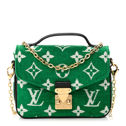 Louis Vuitton Monogram Jacquard Velvet Micro Metis Green 1 of 12